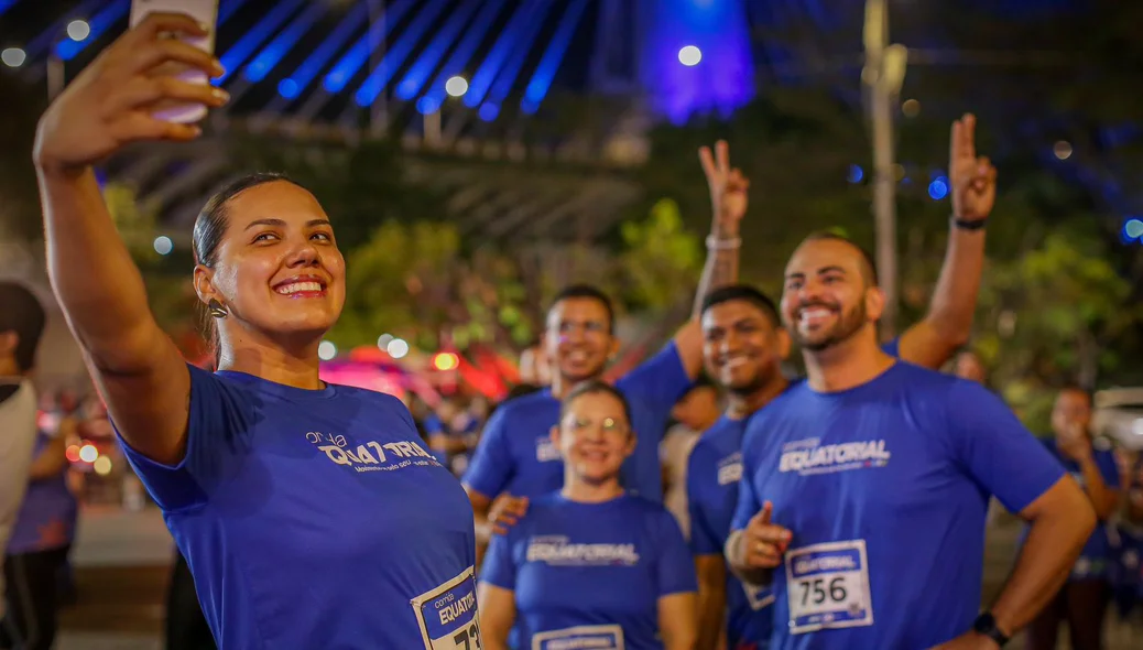 Corrida noturna da Equatorial em clima de celebração