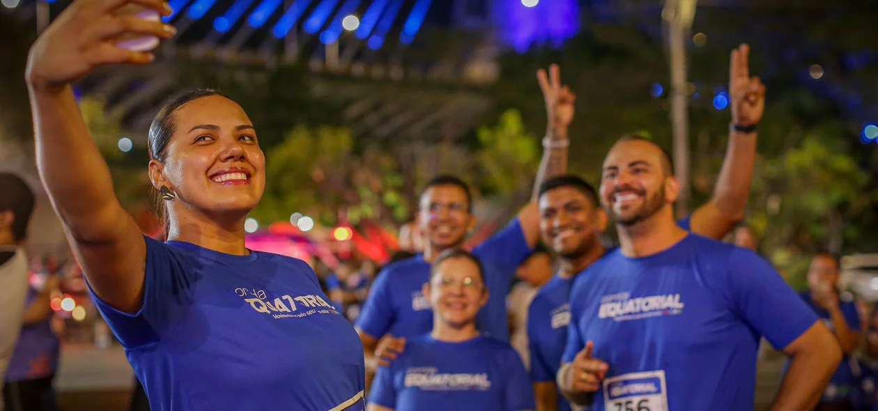 Corrida noturna da Equatorial em clima de celebração