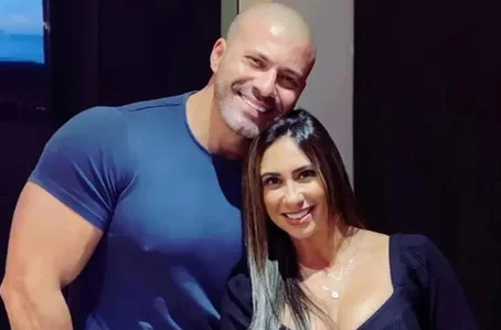 Daniel Silveira e a esposa Paola da Silva