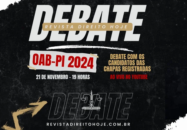 Debate da Revista Direito Hoje com candidatos à Presidência da OAB-PI