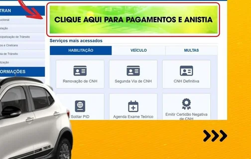 Detran concede até 95% de desconto nos juros e multas