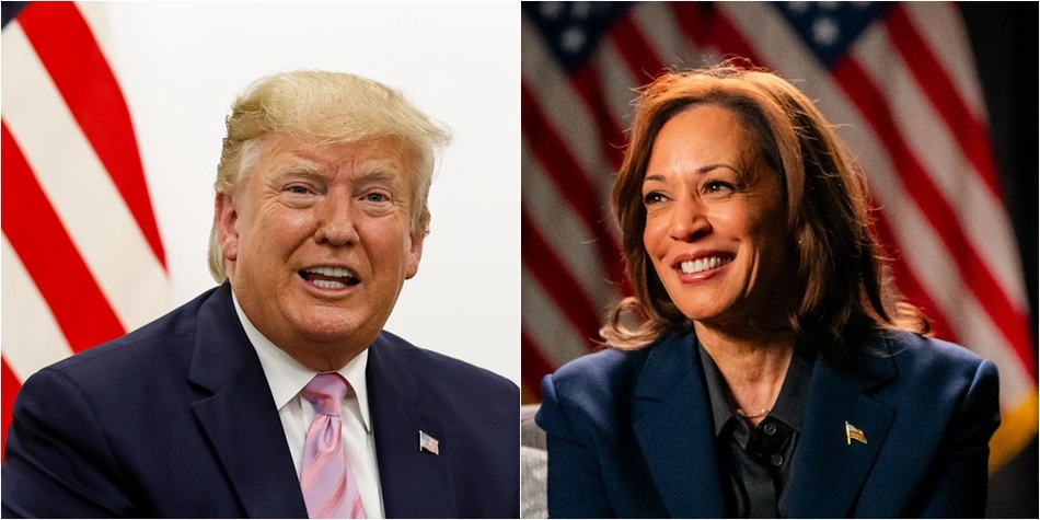 Donald Trump e Kamala Harris