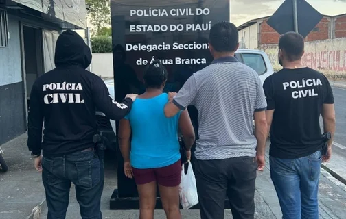 Estupradora presa pela Polícia Civil do Piauí