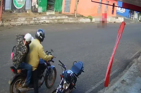 Fuga dos assaltantes foi registrada por câmera em São João da Serra-PI