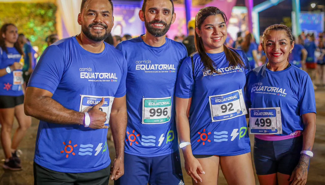 Grupo de amigos participa da corrida em comemoração aos 20 anos do Grupo Equatorial