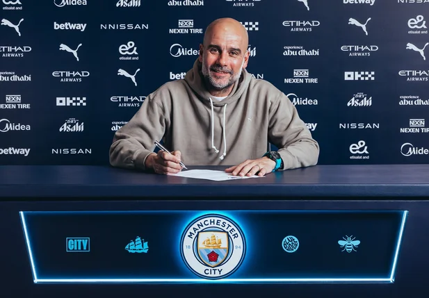 Guardiola renovou com o Manchester City