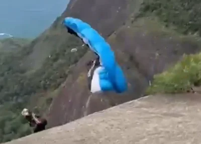 Homem cai da Pedra Bonita no RJ