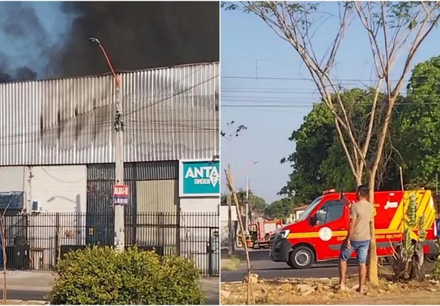 Incêndio atinge distribuidoras na Avenida Gil Martins