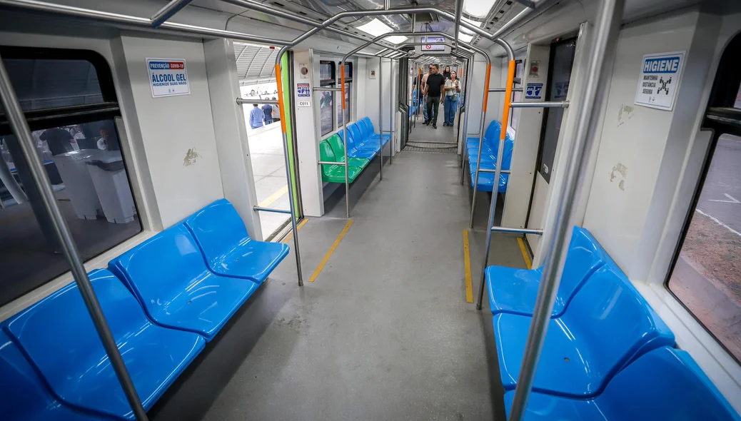 Interior do metrô