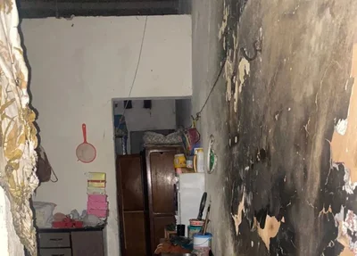 O homem trancou as pessoas e o cachorro na casa e incendiou um colchão