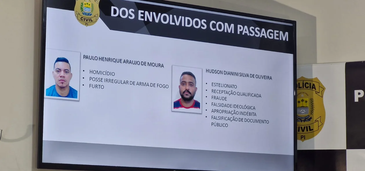 Participantes do esquema criminoso