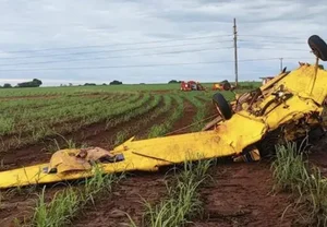 Piloto morre após queda de aeronave no interior de Goiás