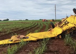 Piloto morre após queda de aeronave no interior de Goiás