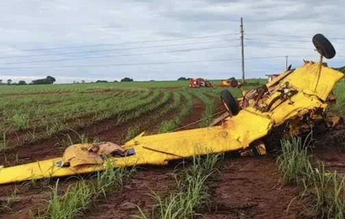 Piloto morre após queda de aeronave no interior de Goiás