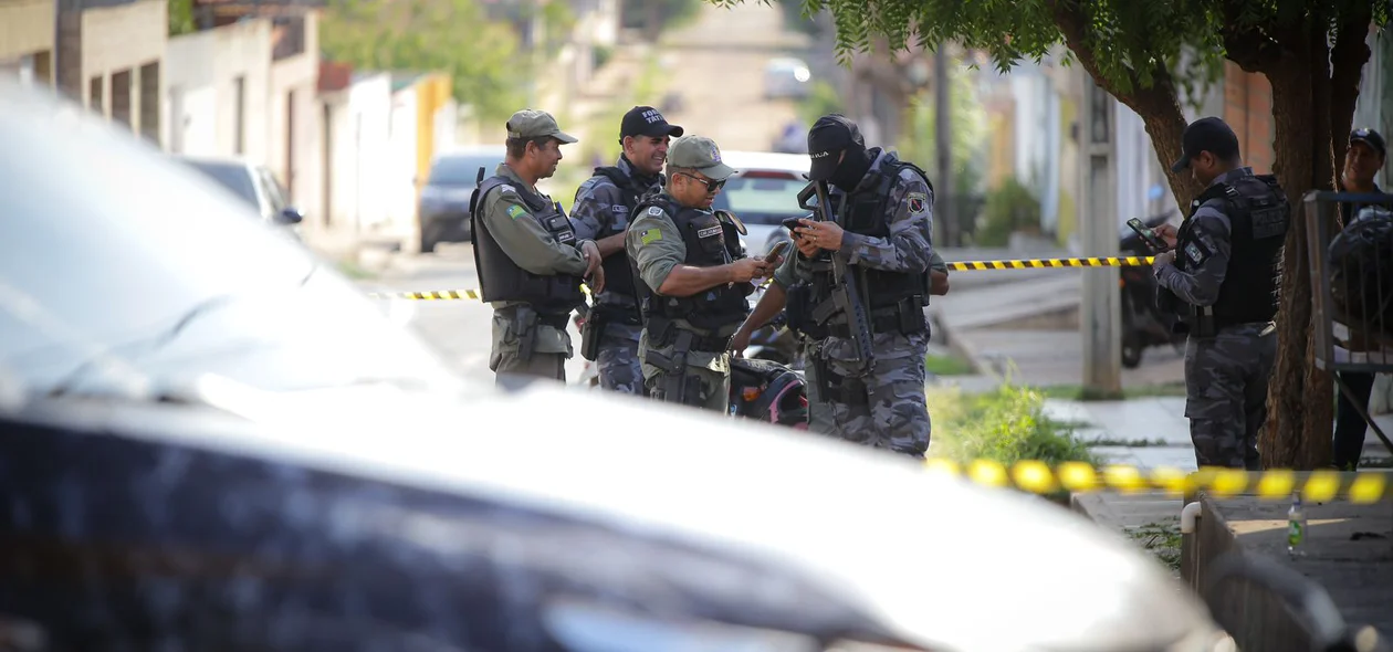 PM faz levantamento das informações sobre o crime