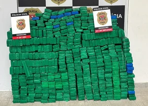 Polícia apreende mais de 300 kg de maconha em van escolar