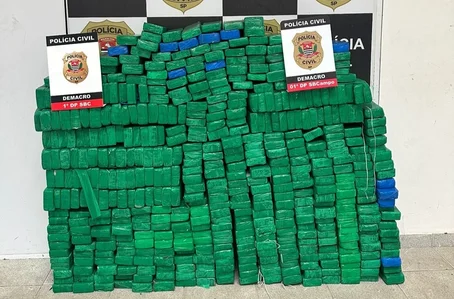 Polícia apreende mais de 300 kg de maconha em van escolar