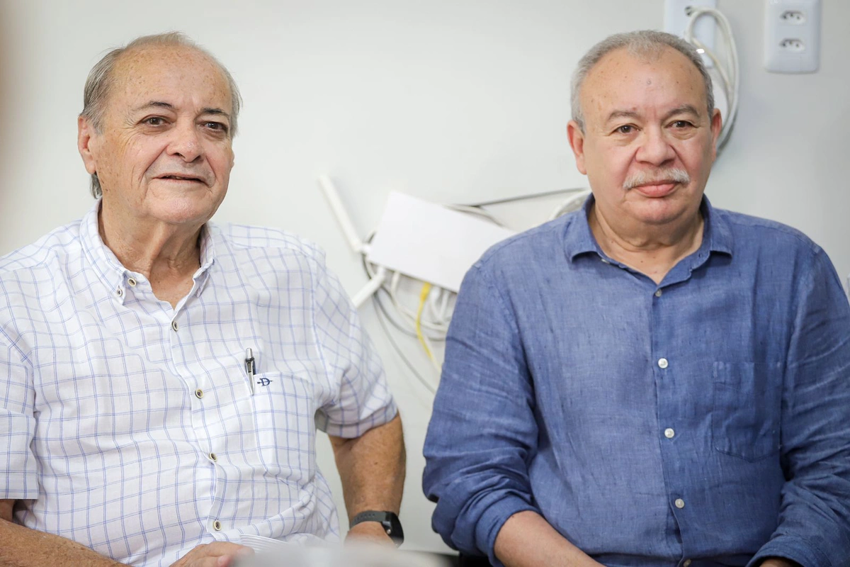 Prefeito Sílvio Mendes e Antônio Santana