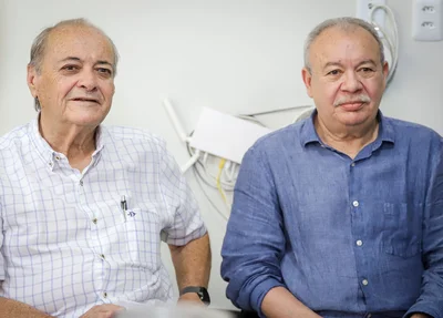 Prefeito Sílvio Mendes e Antônio Santana