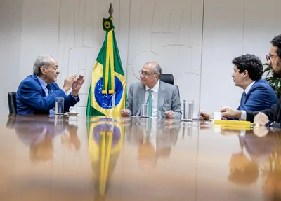 Reunião do prefeito eleito Sílvio Mendes e o vice-presidente Geraldo Alckmin