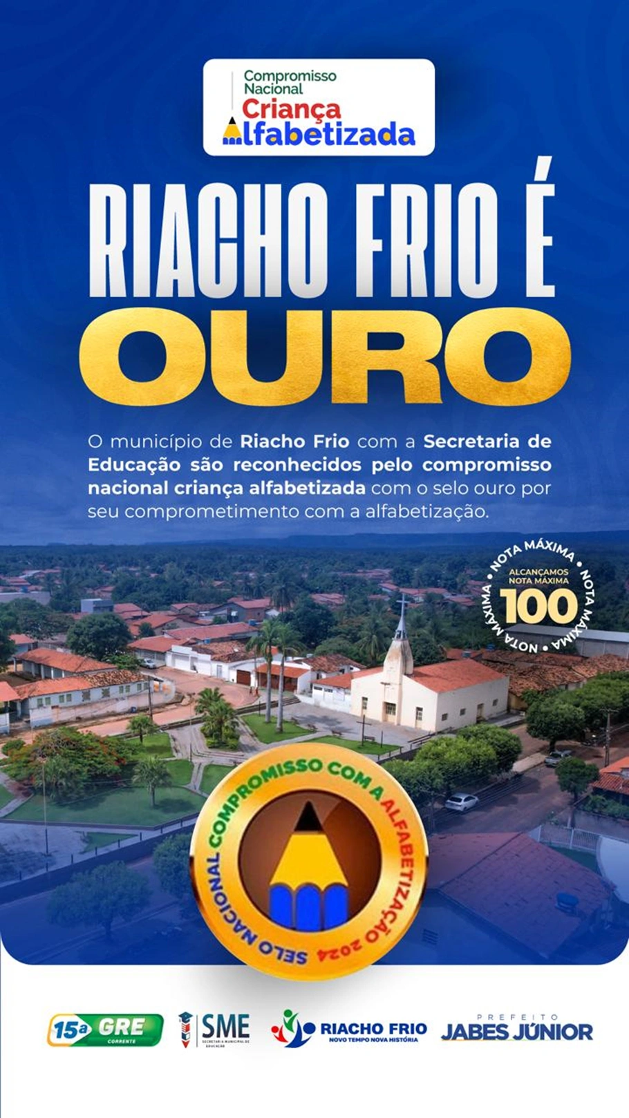 Riacho Frio é Selo Ouro