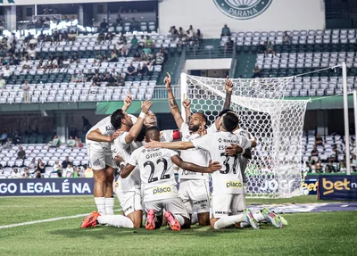 Santos vence Coritiba e garante acesso à Série A