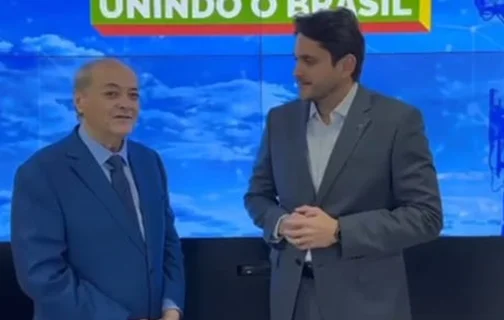 Sílvio Mendes ao lado do ministro Juscelino Filho