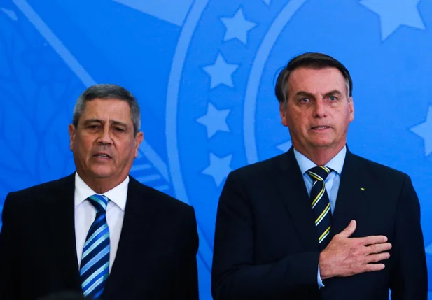 Walter Braga Netto e o presidente Jair Bolsonaro