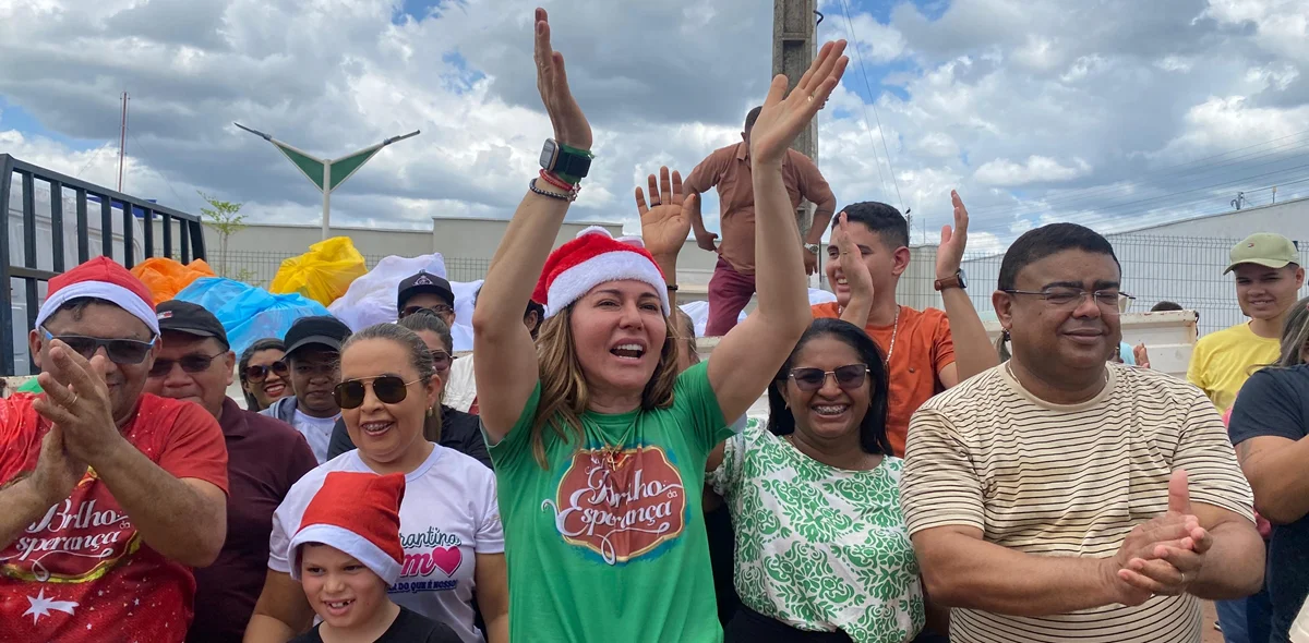 A ação de solidariedade fez parte das festividades do projeto “Natal Brilho da Esperança”