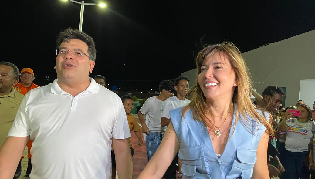 A prefeita Ivanária Sampaio e o governador Rafael Fonteles