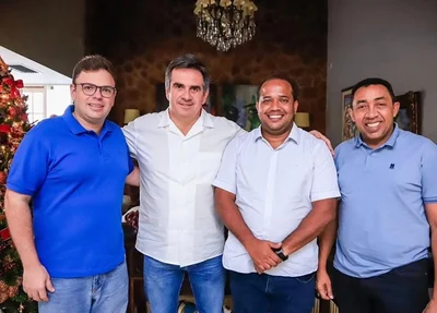 Aluísio Sampaio, Ciro Nogueira, Enzo Samuel e Joel Rodrigues (da esquerda para a direita)