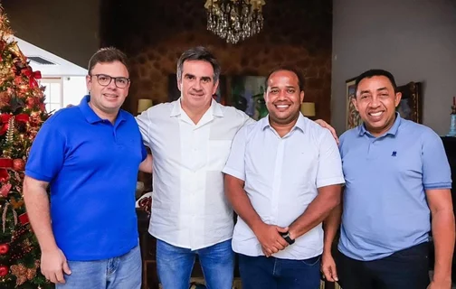 Aluísio Sampaio, Ciro Nogueira, Enzo Samuel e Joel Rodrigues (da esquerda para a direita)