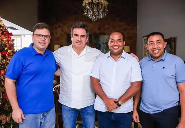 Aluísio Sampaio, Ciro Nogueira, Enzo Samuel e Joel Rodrigues (da esquerda para a direita)