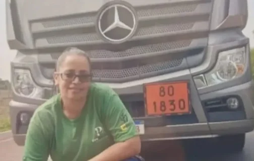 Andreia Maria de Sousa, de 45 anos, motorista de uma das carretas que transportava ácido sulfúrico e caiu no Rio Tocantins