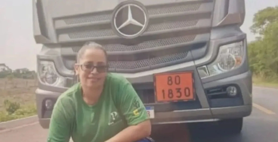 Andreia Maria de Sousa, de 45 anos, motorista de uma das carretas que transportava ácido sulfúrico e caiu no Rio Tocantins