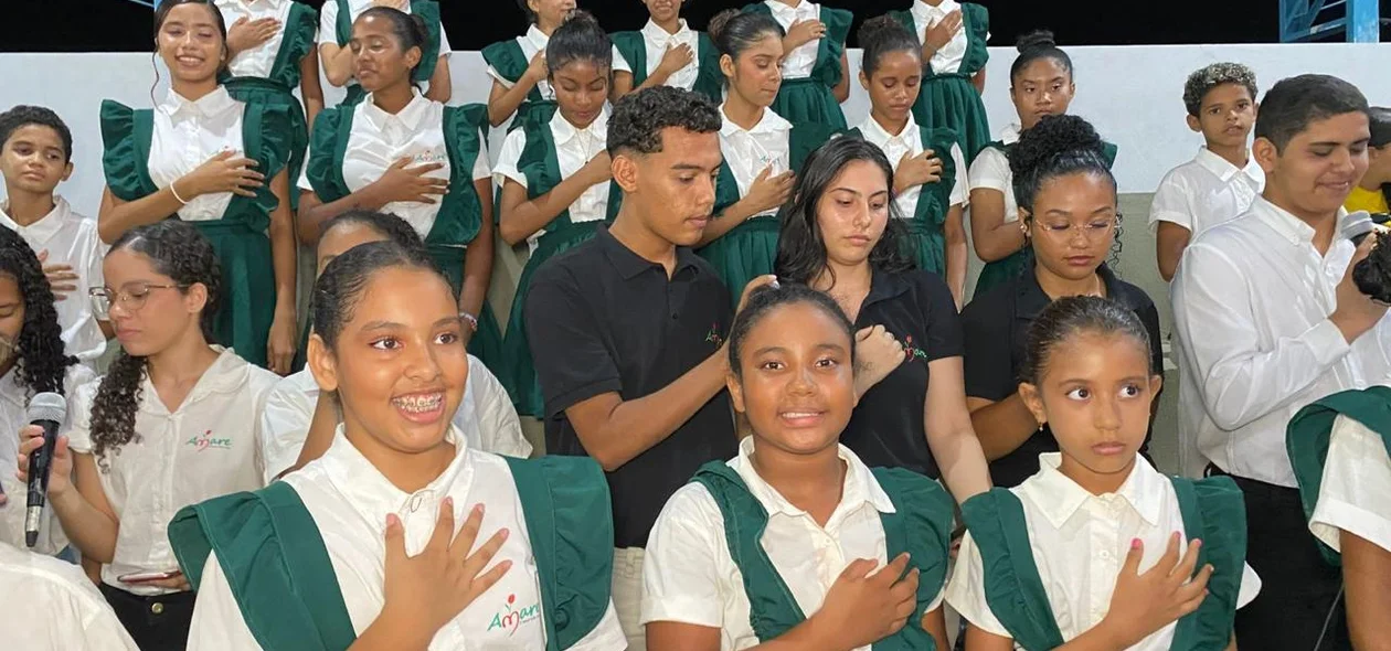 Apresentações dos alunos no evento