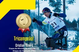 Brasileiro conquista ouro na Copa do Mundo de Para Ski