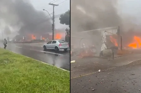 Avião cai em loja na cidade de Gramado