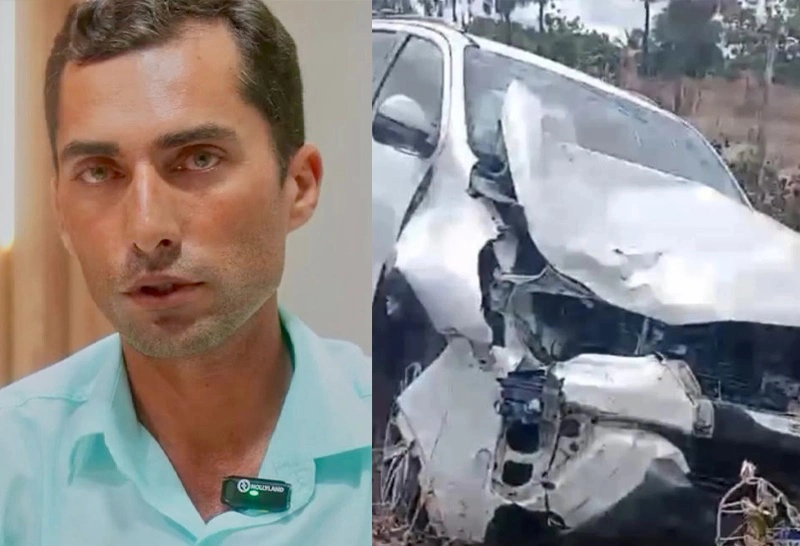 Carro do prefeito Osvaldo Mamédio ficou destruído