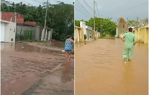 Chuva na cidade de Picos causou estragos