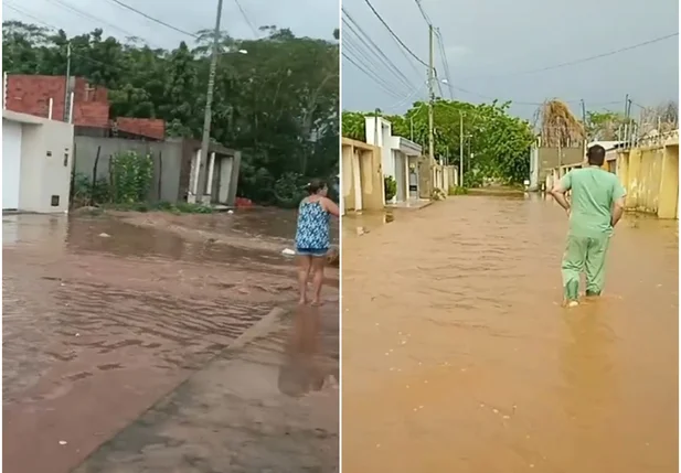 Chuva na cidade de Picos causou estragos