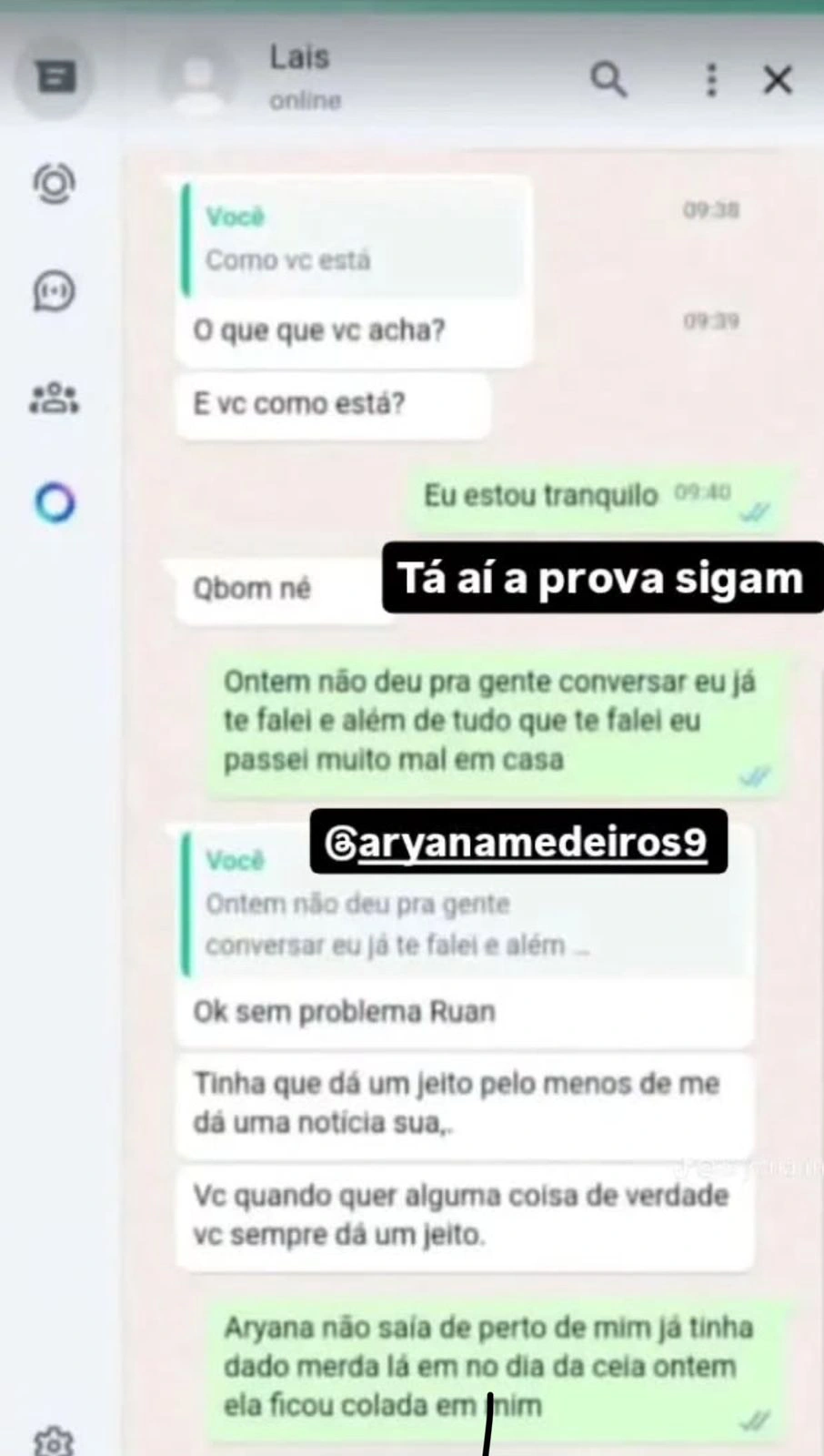 Conversas expondo traição são divulgadas por esposa de pastor