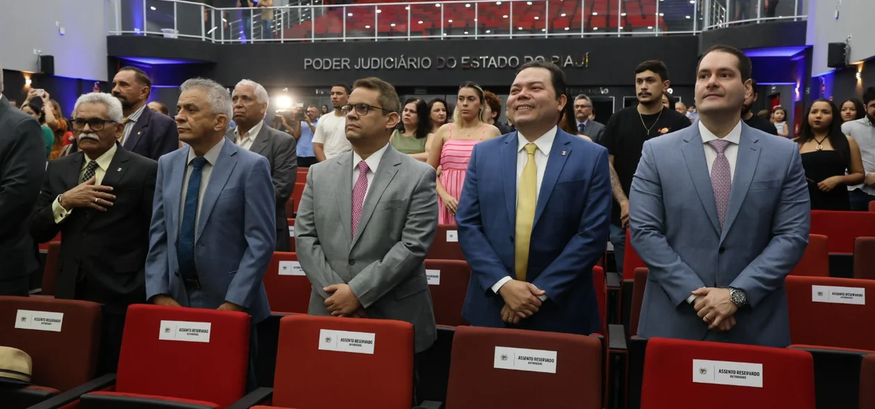 Convidados de honra na inauguração do