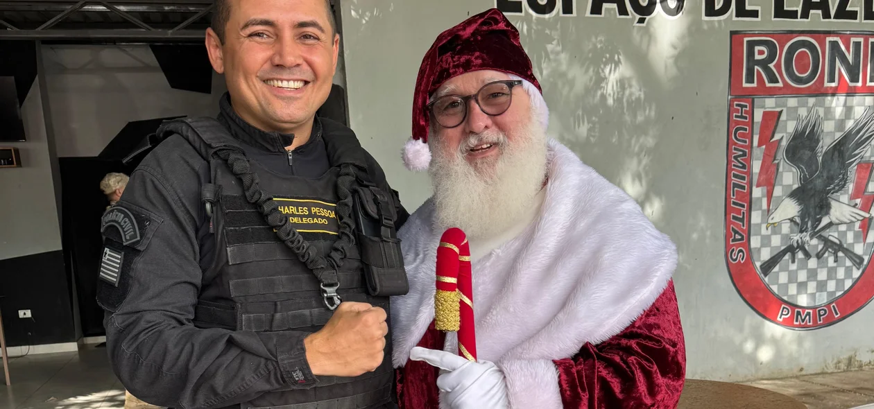 Delegado Charles Pessoa e Papai Noel