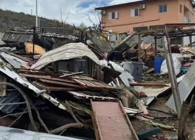 Destruição causada pelo ciclone Chido