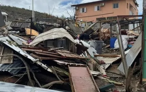 Destruição causada pelo ciclone Chido