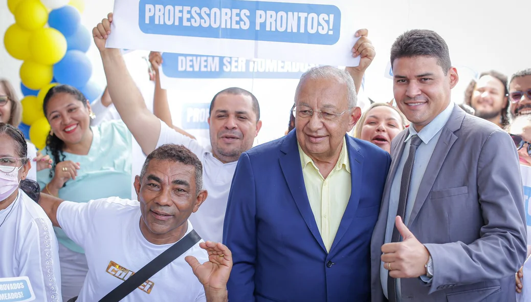 Dr. Pessoa e o secretário Municipal de Educação, Reinaldo Ximenes