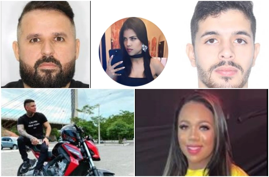 Esthellmo Hangello, Ivone Pereira, Livio Gabriel, Brendo Henrique e Danielle Fernandes