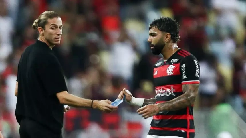 Filipe Luís e Gabigol