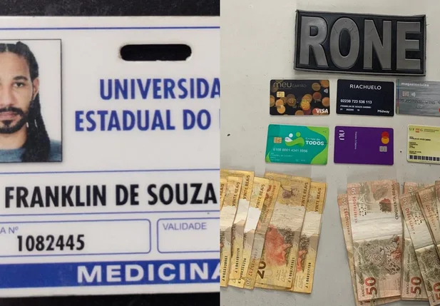 Franklin de Souza Sabino, preso pelo BPRone sob suspeita de extorquir um biomédico